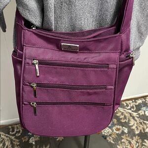 ORGANiZZi RFID Purple Crossbody DAY Bag